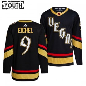 Vegas Golden Knights tröja Jack Eichel 9 Adidas 2022-23 Svart Reverse Retro 2.0 Authentic - NHL Tröjor Barn
